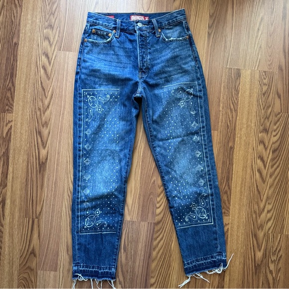 Lucky Brand Lucky Legend Drew Mom High Rise Taper Leg Jeans Size 2 - Picture 3 of 9